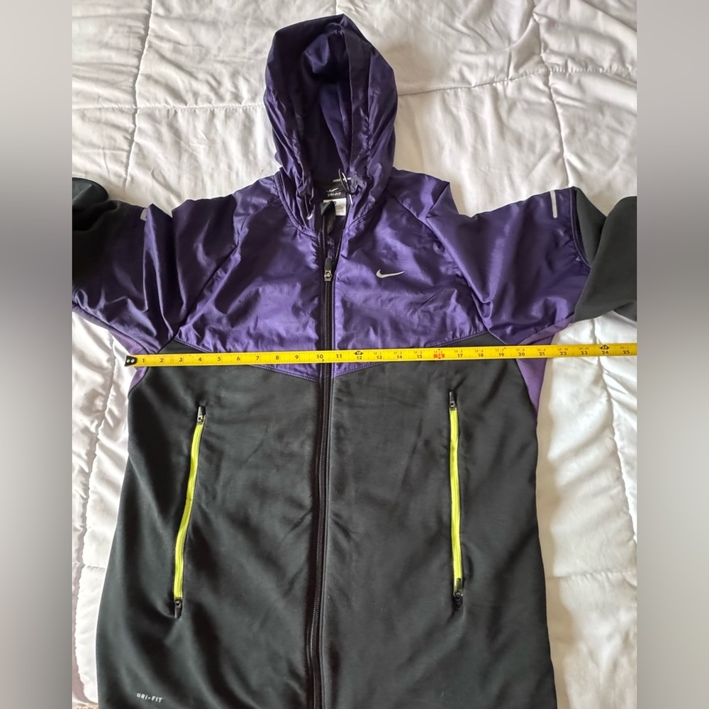 Nike Windbreaker Unisex Purp Black Size M - Picture 4 of 10